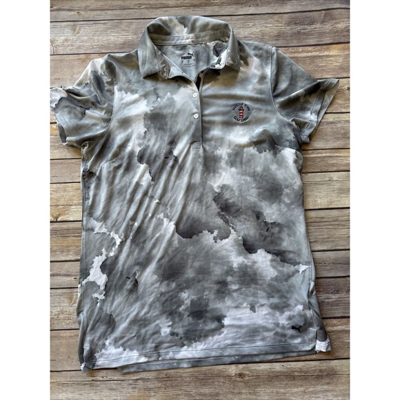 Harbour Town Golf Links Puma Polo Shirt Women's Small Gray Heritage mattr Cloudy - Picture 1 of 8